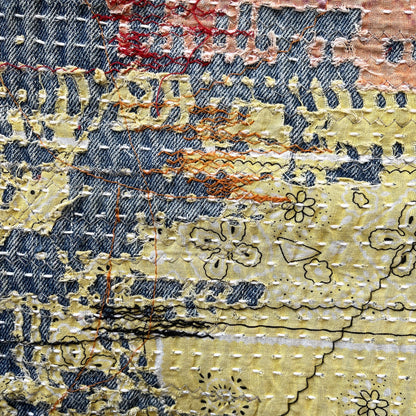 Boro Bandana Sashiko Distressed Jeans - W30"