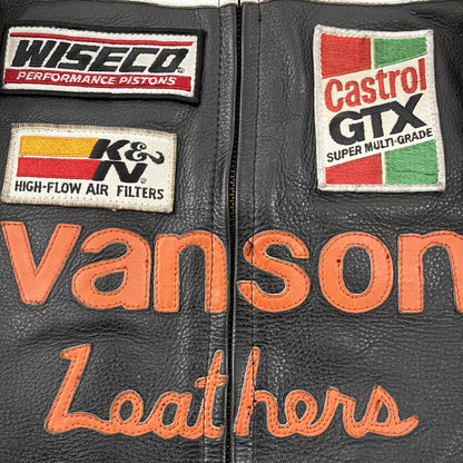 Vanson Leathers Motorcycle Racer Jacket - S