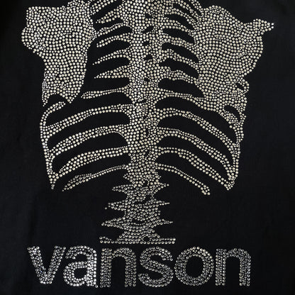 Vanson Leathers 50th Anniversary Rhinestone Skeleton Hoodie - XL | XL, Black