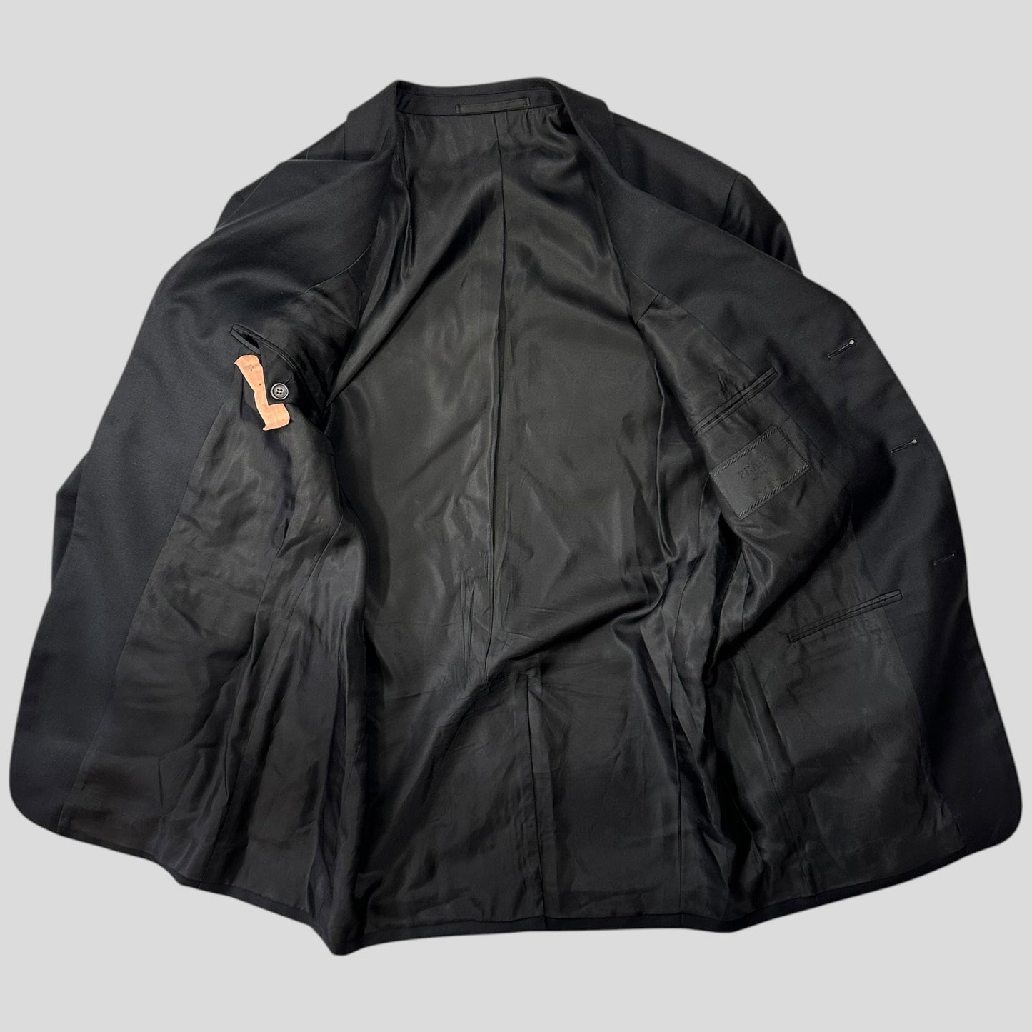 Prada 00’s Virgin Wool Black Suit Blazer + Trousers - IT50 (M/L)