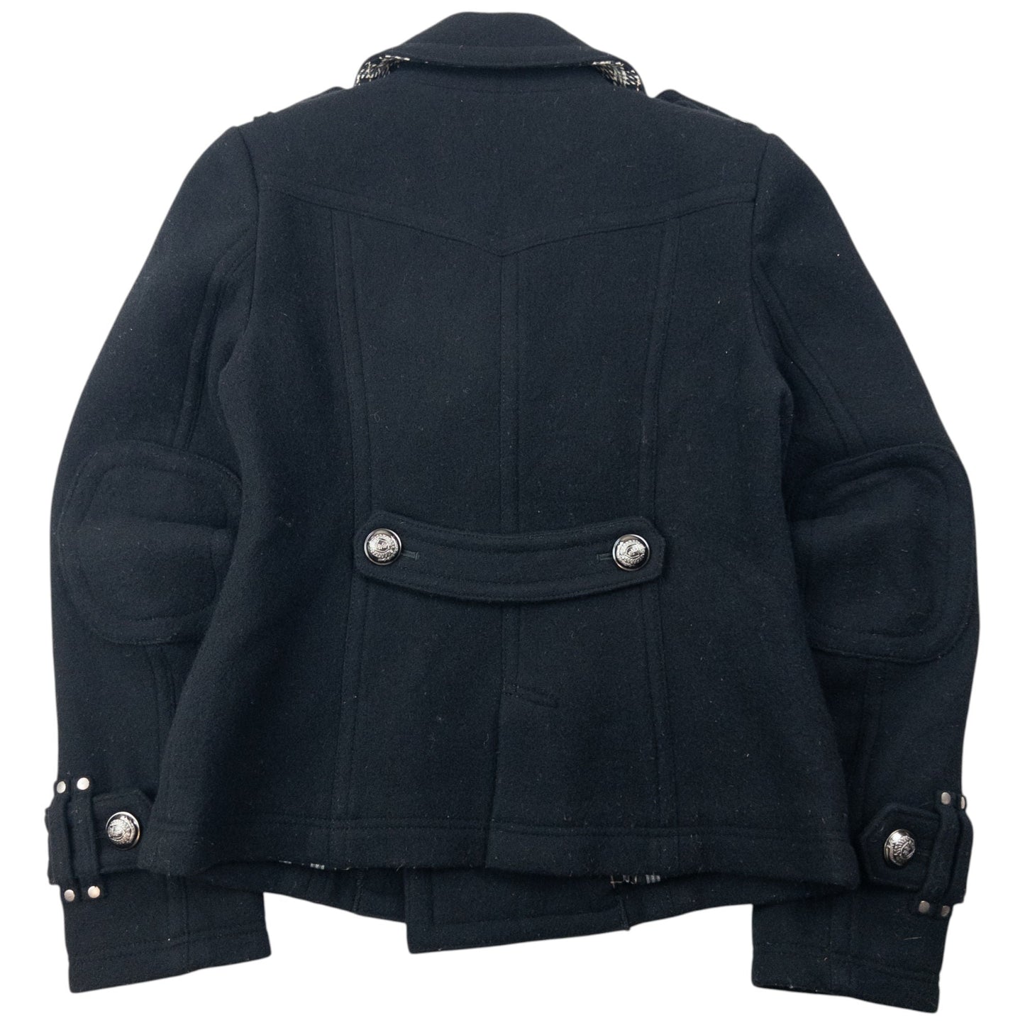 Vintage 2000s Burberry Blue Label Nova Check Lined Wool Jacket Womens Size S | Small, Black