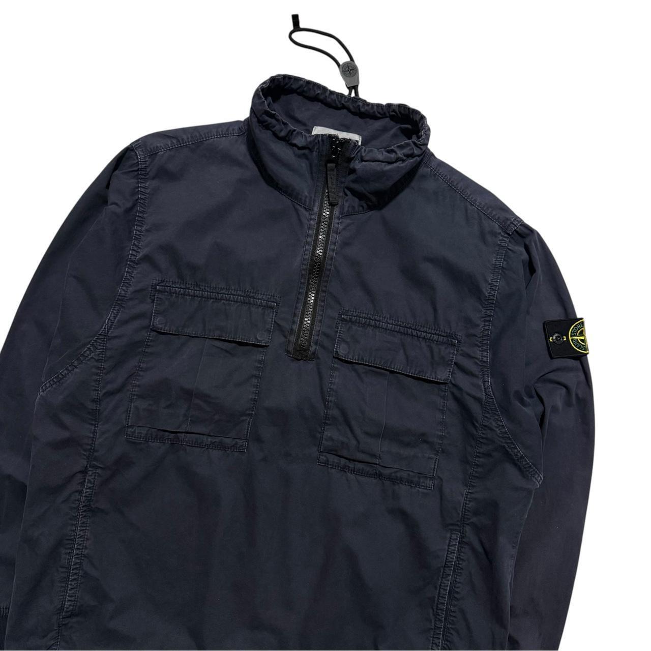 Stone Island Pullover Canvas Smock Jacket | Medium, Navy