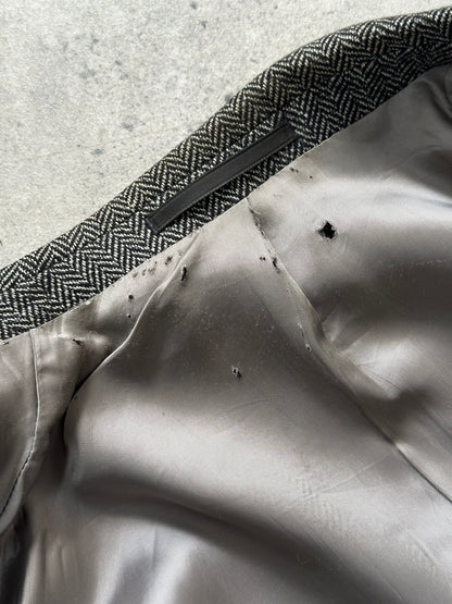 Loro Piana 1990s Wool Cashmere High Neck Blazer - 38R/L