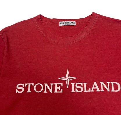 Vintage Stone Island T-Shirt, Size Medium | O/S, Red
