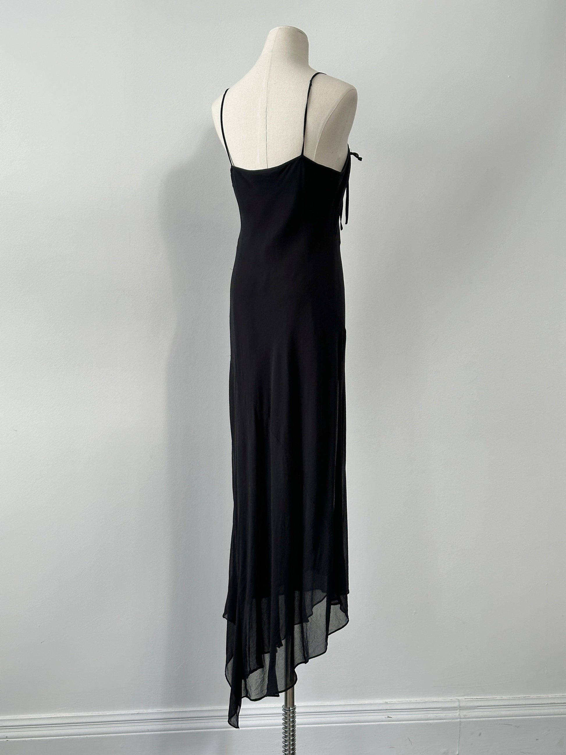 Vintage 2000s Pure Silk Floor Length Dress - M-L