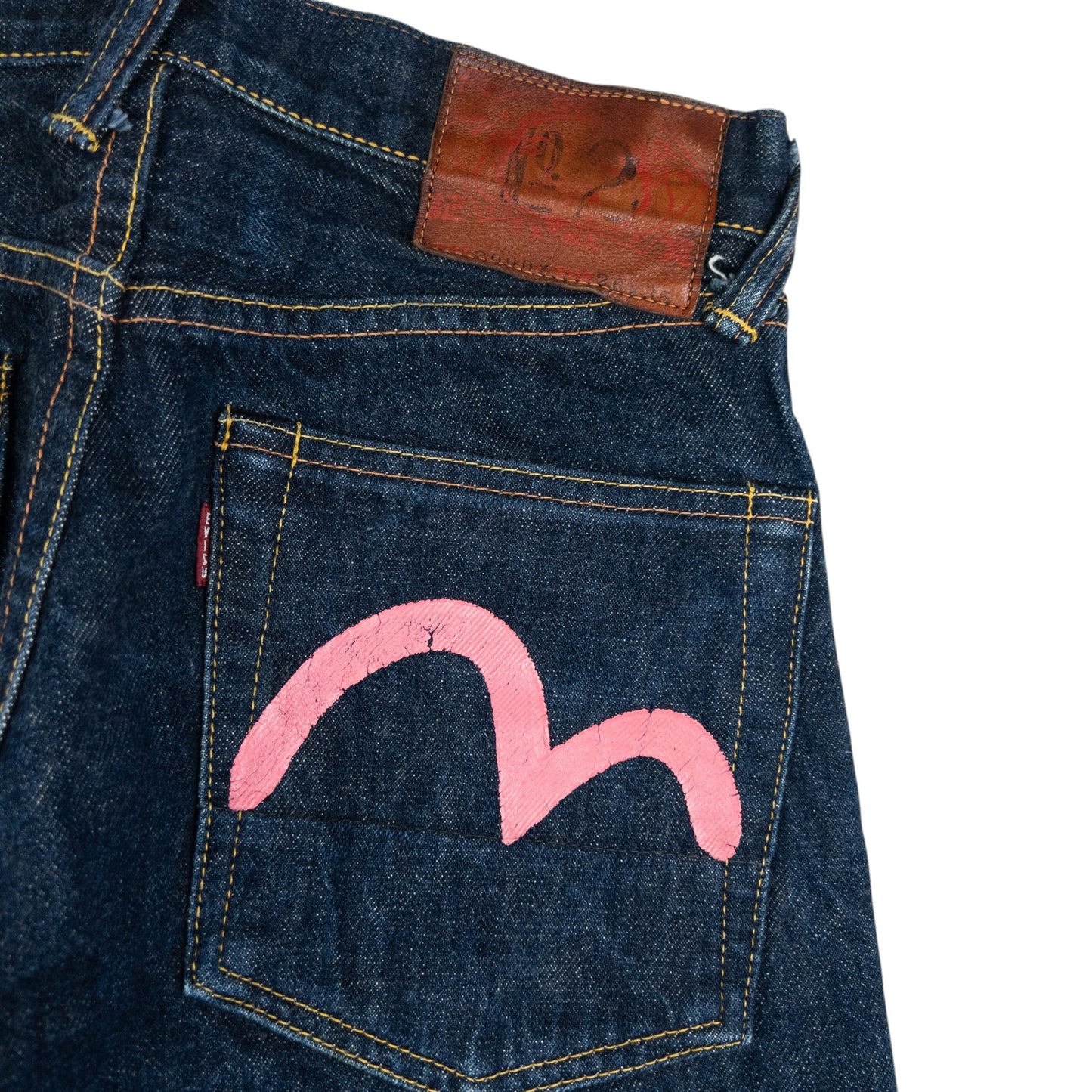 Vintage Evisu Double Gull Japanese Denim Jeans Size W25