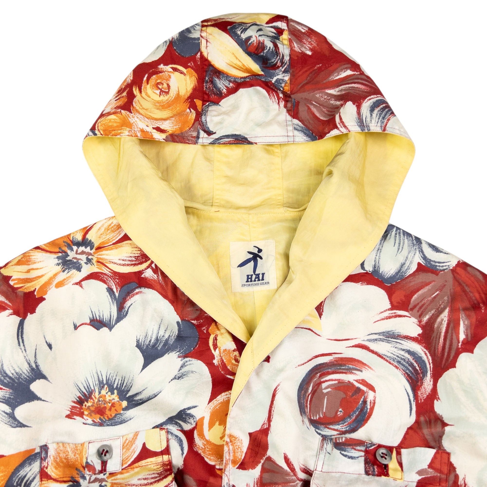 Vintage Hai Sporting Gear By Issey Miyake Floral Jacket Size XL