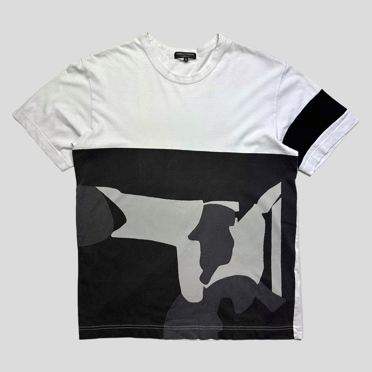 CDG Homme Plus 2016 Abstract Camo T-shirt - M/L | Medium, Black