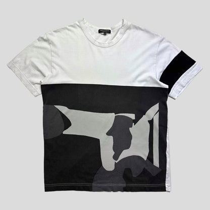 CDG Homme Plus 2016 Abstract Camo T-shirt - M/L | Medium, Black