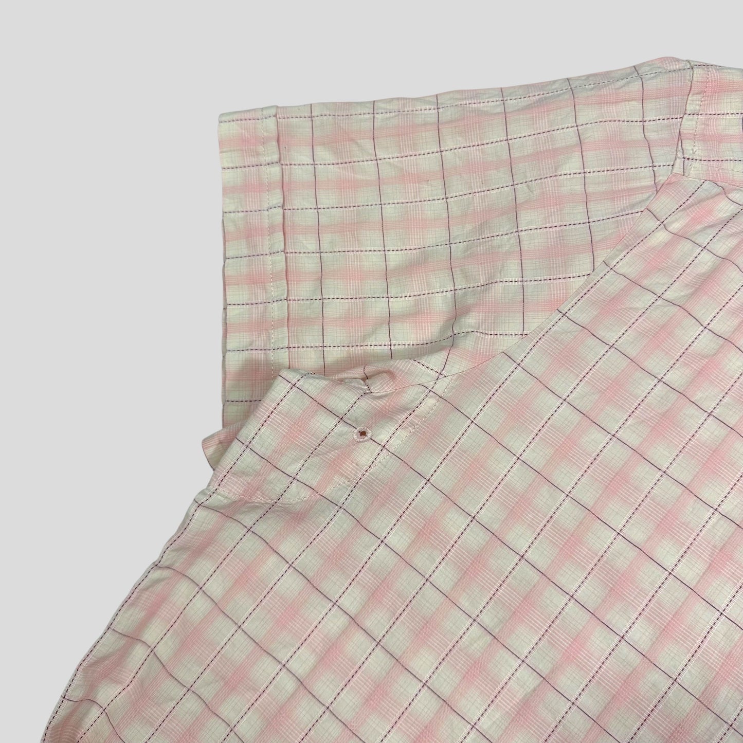Prada Sport 00’s Pink Tartan Checker Ventilated Shirt - L/XL | Default Title, Multicoloured