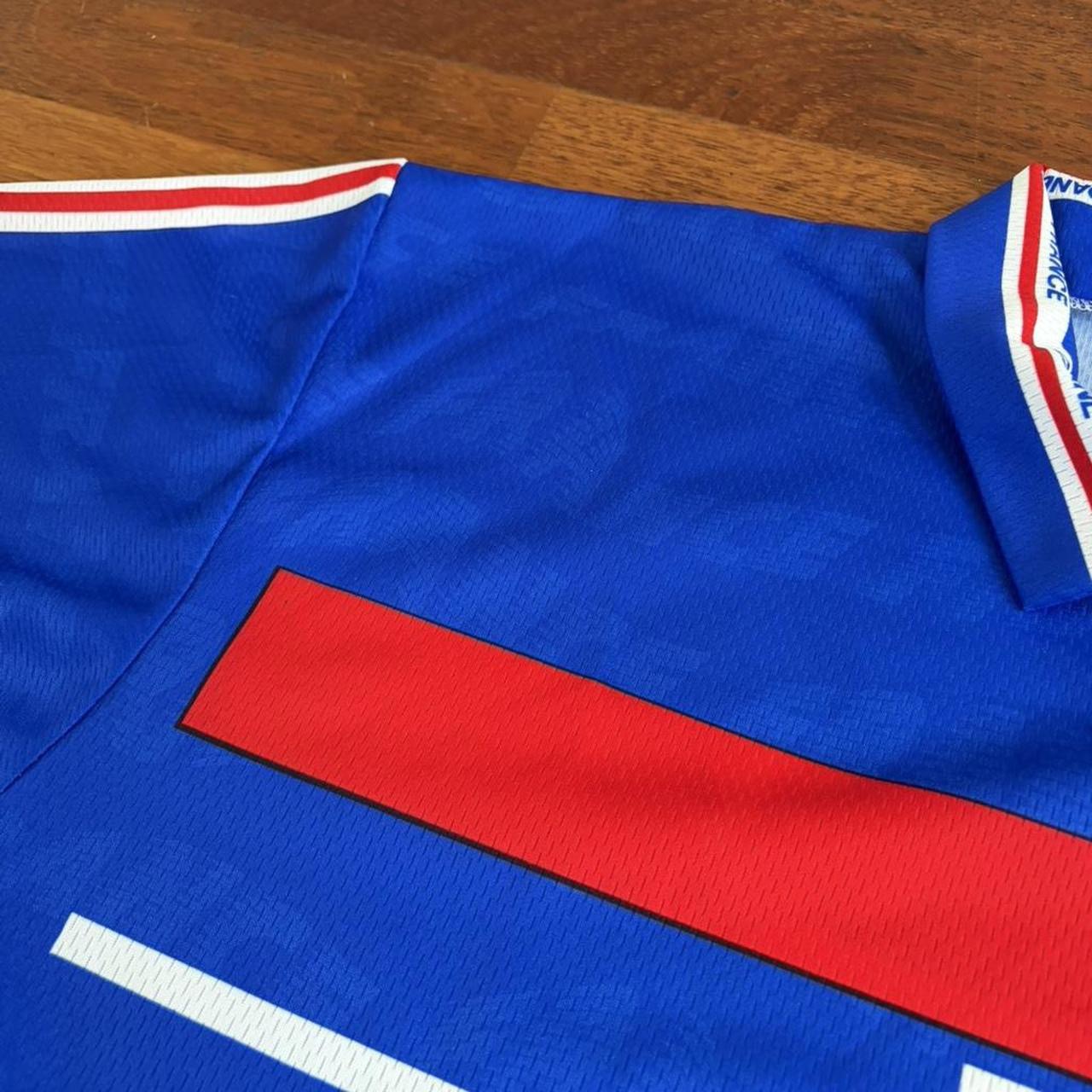 Vintage France Zidane Shirt | Blue, Multicoloured