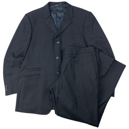 Vintage 2000s Versace Classic Jacket & Trousers Suit Set Size XL | XL, Black