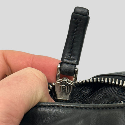 Prada Milano 00’s Nylon & Leather Crossbody Bag | O/S, Black