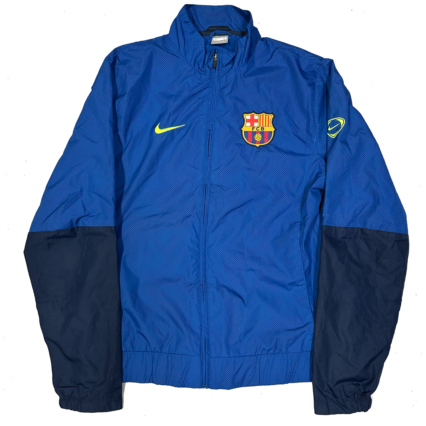 Nike Barcelona 2009/10 Tracksuit In Blue & Navy ( L )