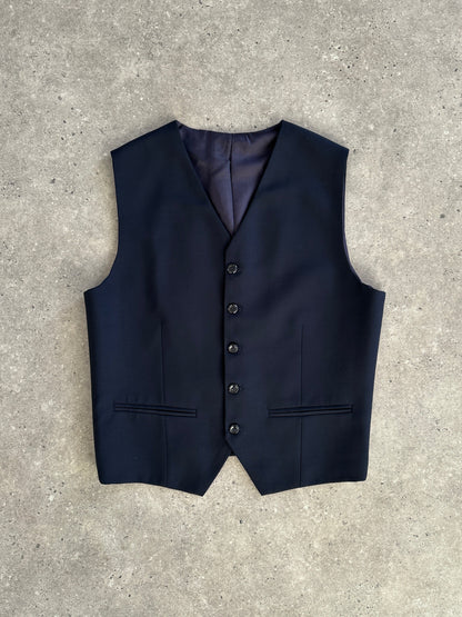 Vintage Wool Tailored Waistcoat - M
