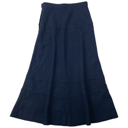 Vintage 2002 Comme Des Garçons Tricot Wool Flared Skirt Womens Size W25 | W25, Navy