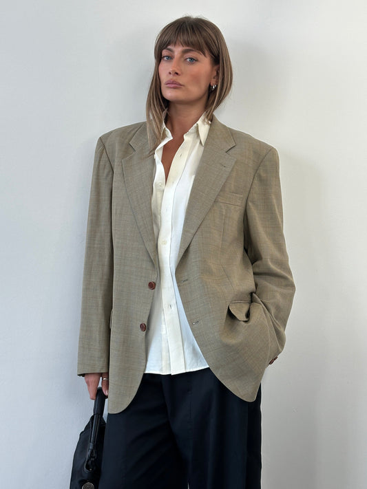 Roy Robson x Loro Piana 2000s Super 100’s Pure Wool Check Blazer - 44R/XL