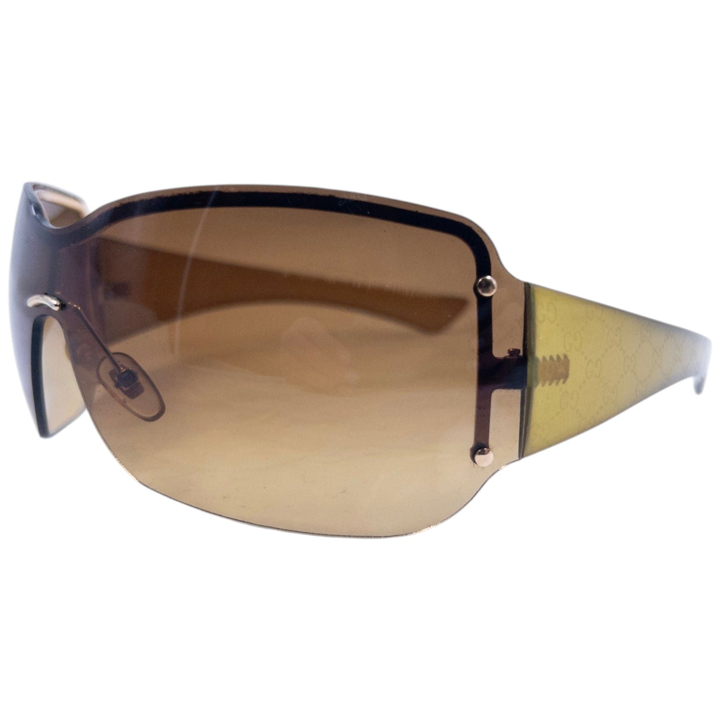 Vintage 2000s Gucci Monogram Sunglasses | O/S, Brown