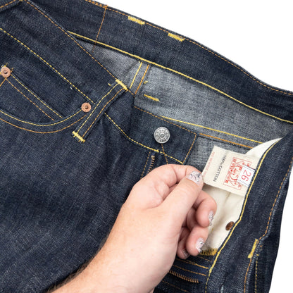 Vintage 2000s Evisu Double Gull Embroidered Japanese Denim Jeans Size W26 | W26, Multicoloured