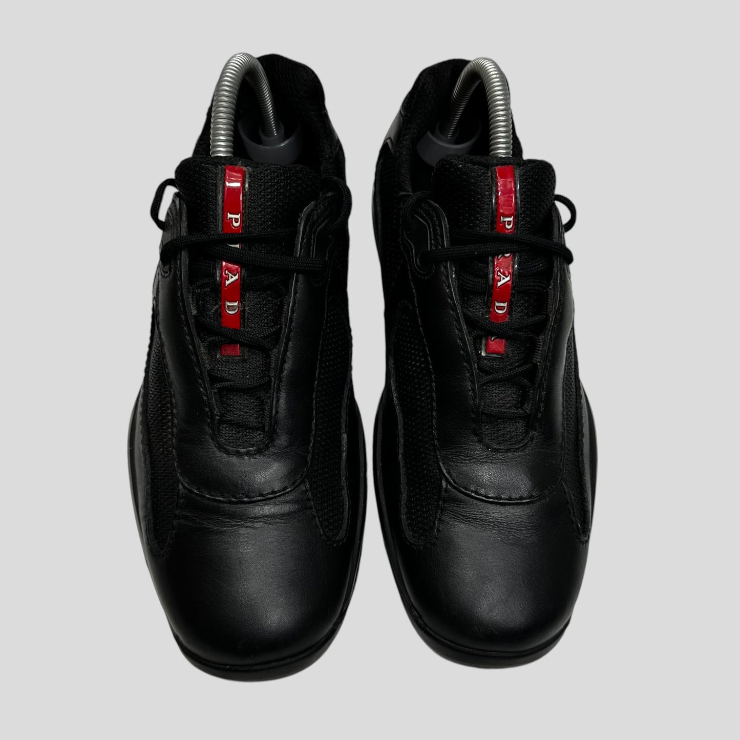 Prada Americas Cup Triple Black Matte Leather - UK7