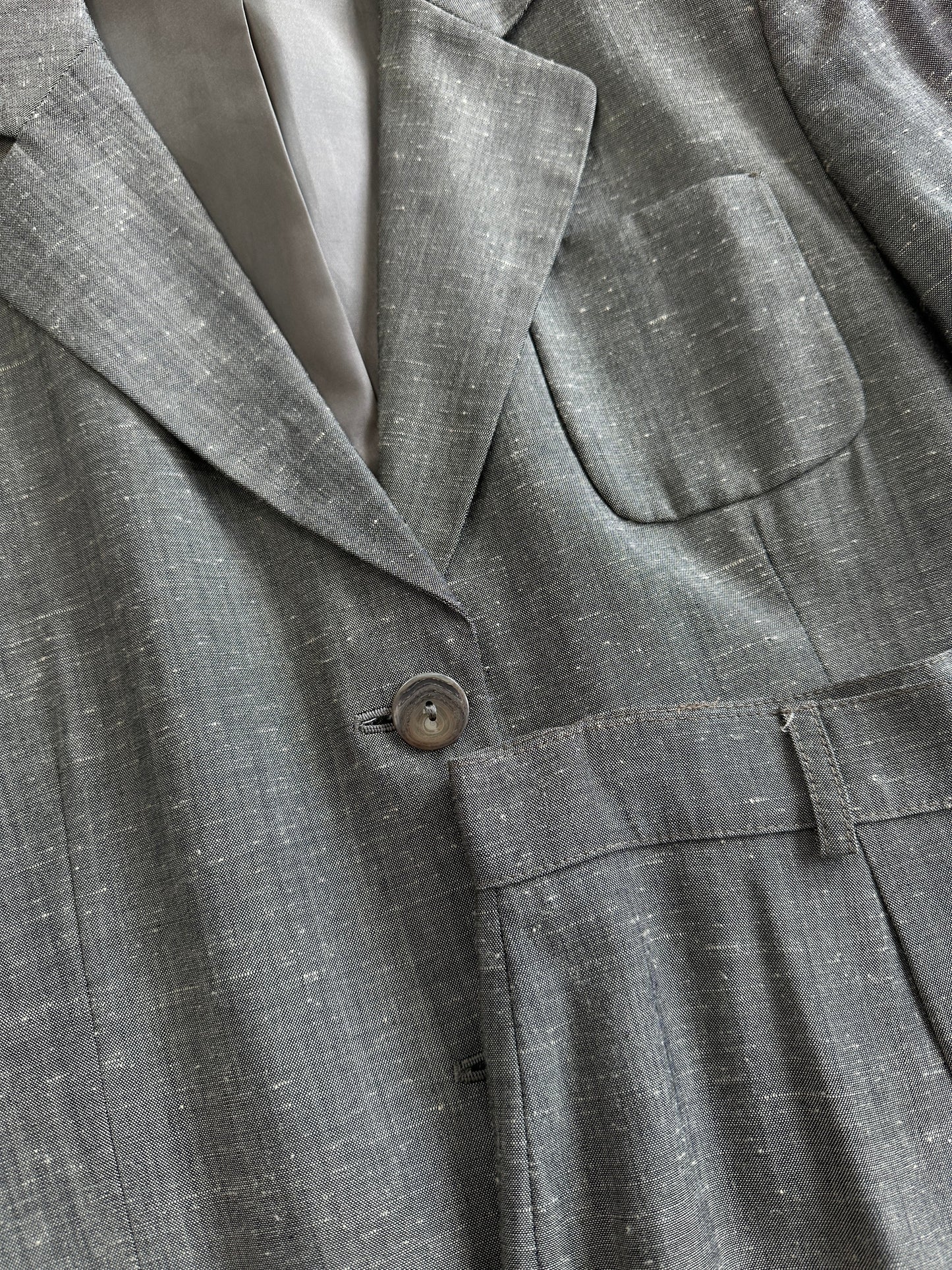 Italian Vintage Wool Single Breasted Suit - XS