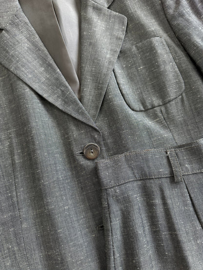 Italian Vintage Wool Single Breasted Suit - XS