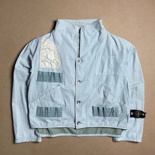 S/S 1983 Ice Blue Tela Stella Poachers Jacket