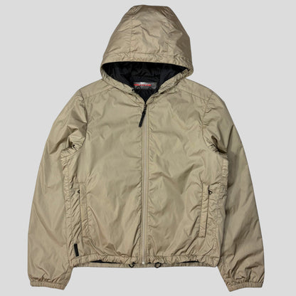 Prada Sport 2007 Black Tab Champagne Nylon Lightly Padded Windbreaker - M | Default Title, Champagne