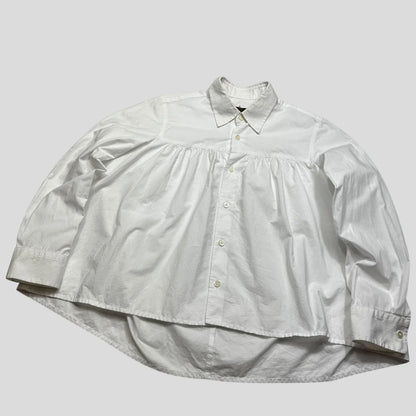 CDG Tricot 2019 Boxy Gathered Blouse Shirt - S-L