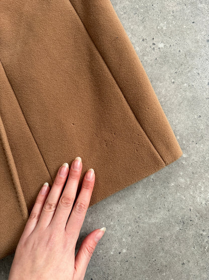 Valentino 1990s Pure Wool Double Breasted Bespoke Button Belted Coat - L