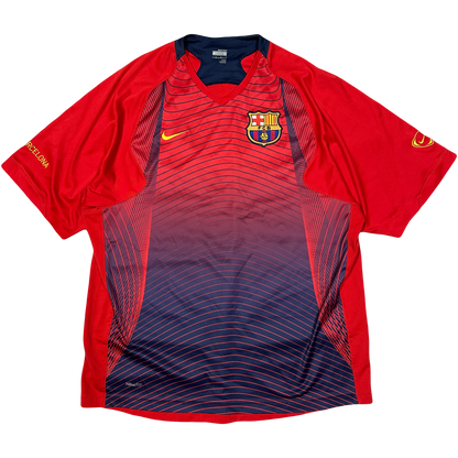Nike Barcelona 2007/08 Training Shirt In Red ( L )