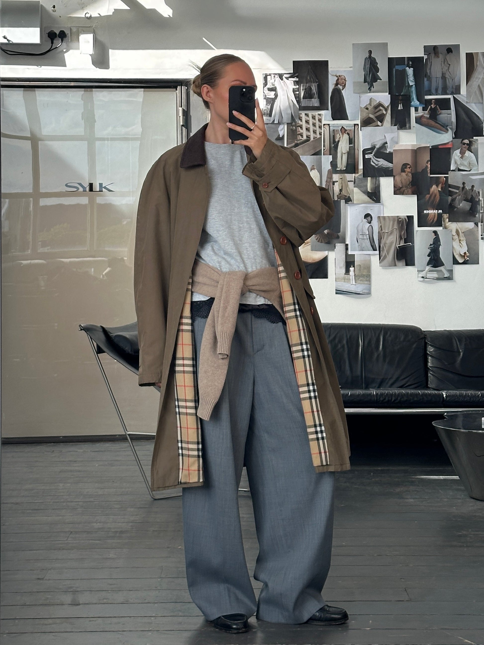 Burberry 1990s Cotton Field Trench Coat XL/XXL – Known Source