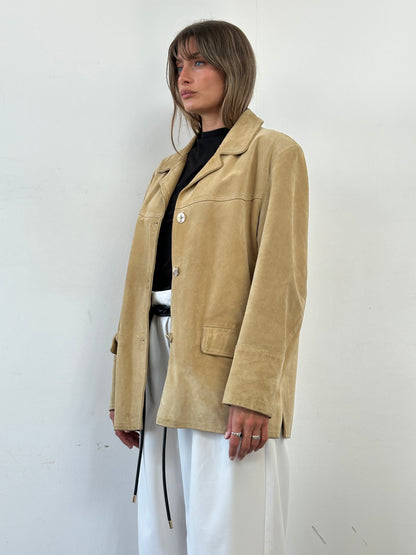 Vintage Boxy Suede Jacket - L/XL