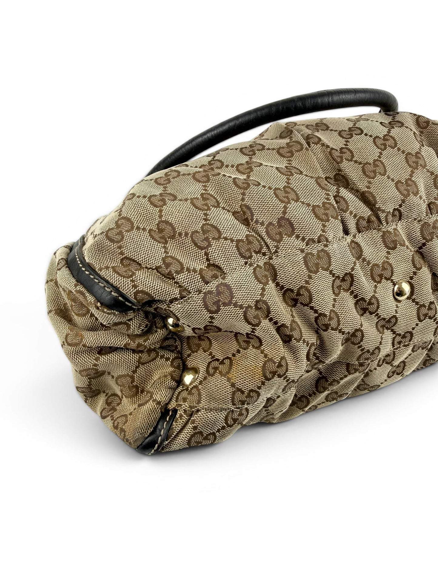 Vintage 90s Gucci Monogram GG Handbag | O/S, Brown