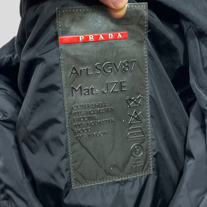 Prada Sport AW01 Insulated Goretex Jacket with Nylon Pocket Hood - IT50 (L) | Black