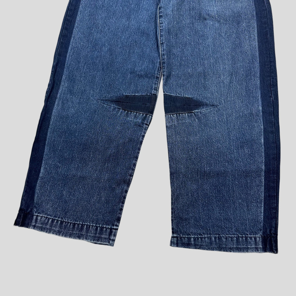 Y’s by Yohji Yamamoto SS05 Baggy Contrast Denim Jeans - 30-32 | W30, Blue