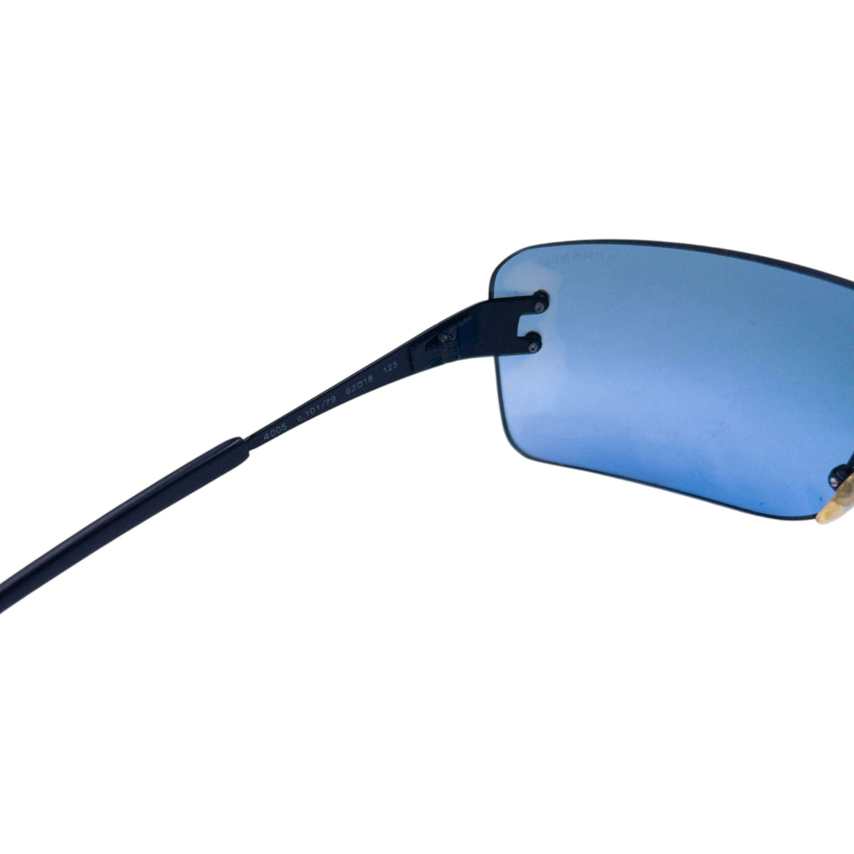 Vintage 2000s Chanel Rimless Sunglasses | O/S, Black