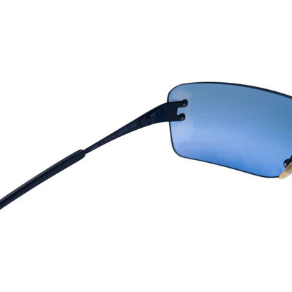 Vintage 2000s Chanel Rimless Sunglasses | O/S, Black