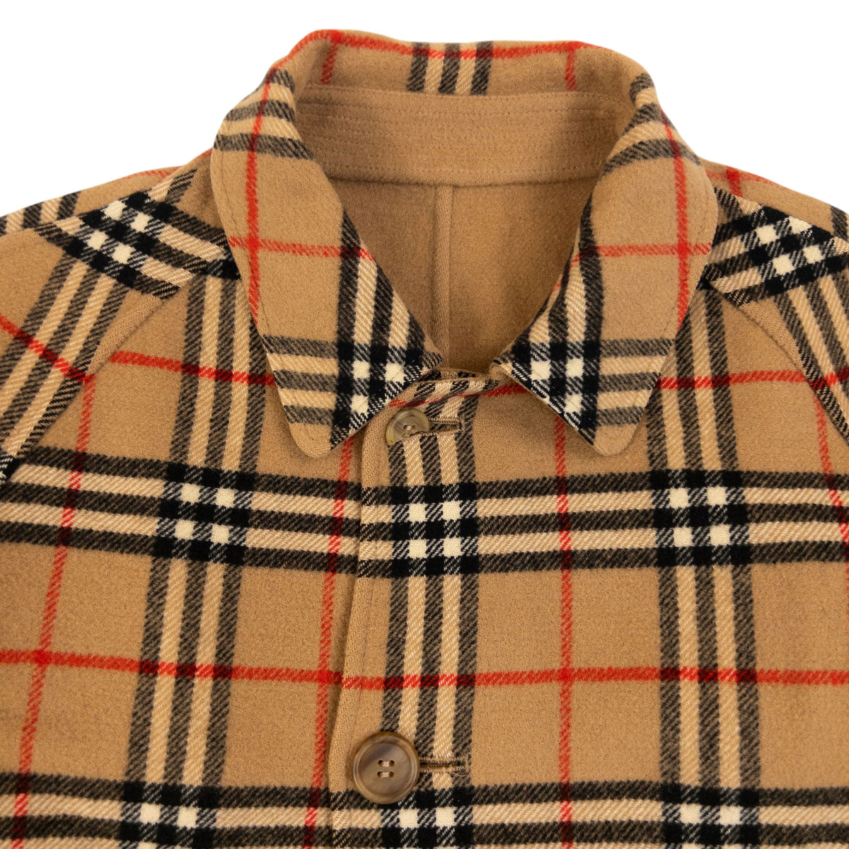 Vintage 90s Burberry Nova Check Reversible Wool Jacket Size M | Medium, Brown