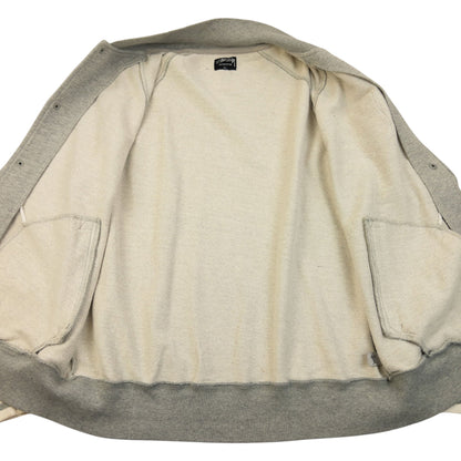 Vintage 2000s Stussy Varsity Button Up Jacket Size M | Medium, Grey