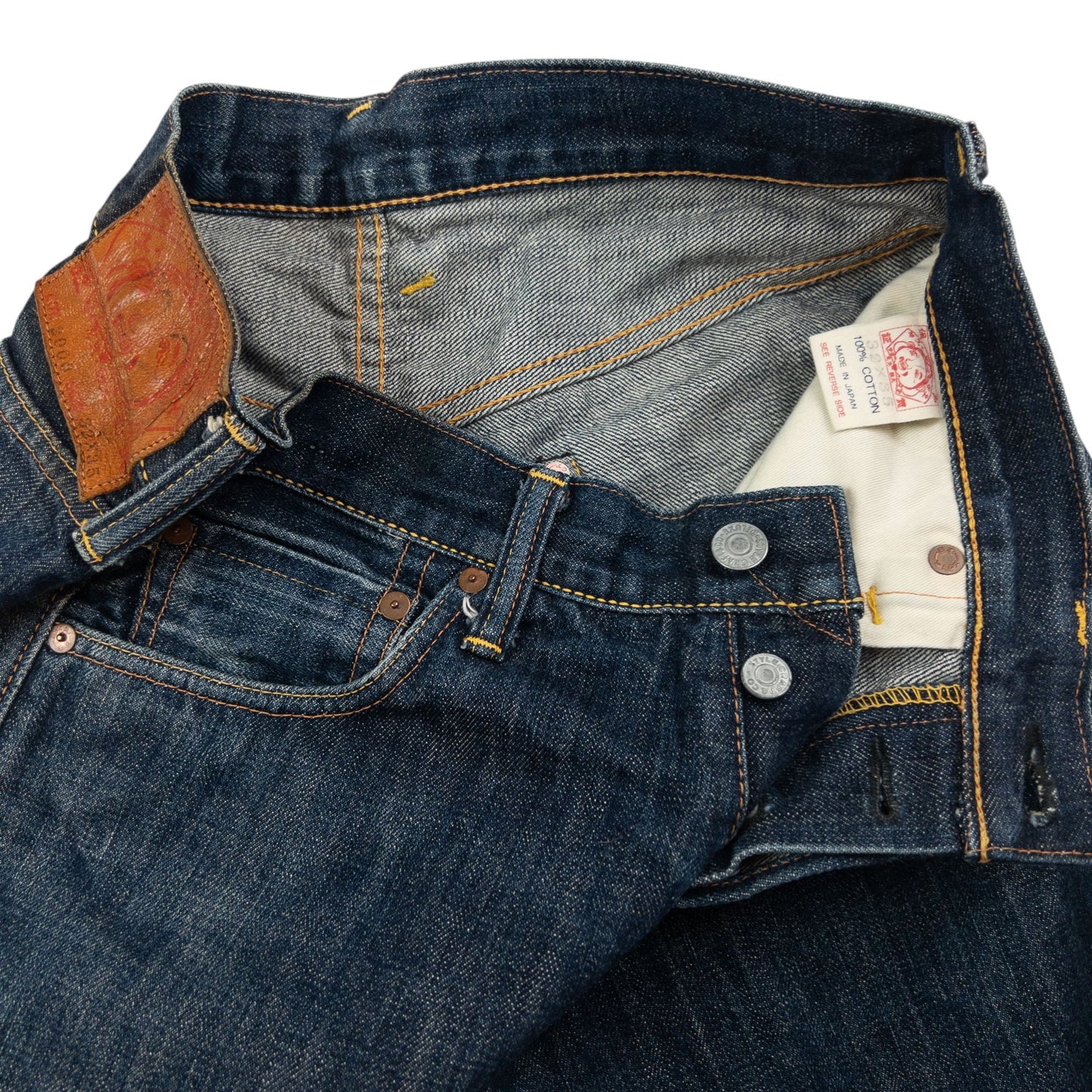 Vintage Evisu Painted Daicock Japanese Denim Jeans Size W30