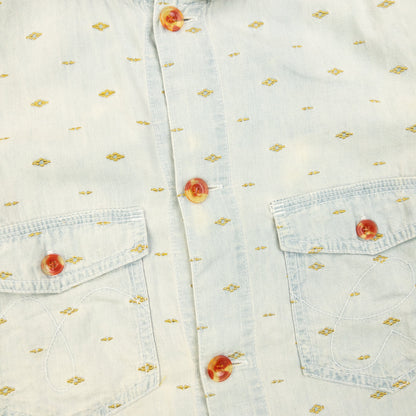 Vintage 2000s Mercibeaucoup By Issey Miyake Lightweight Denim Jacket Size S | Small, Blue