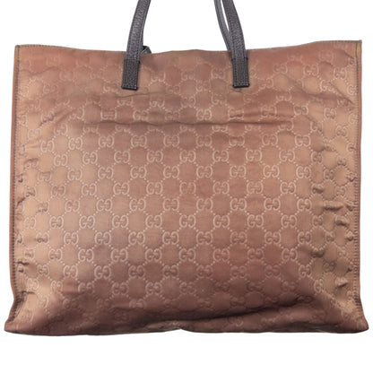 Vintage Gucci Embossed Monogram Shoulder Bag