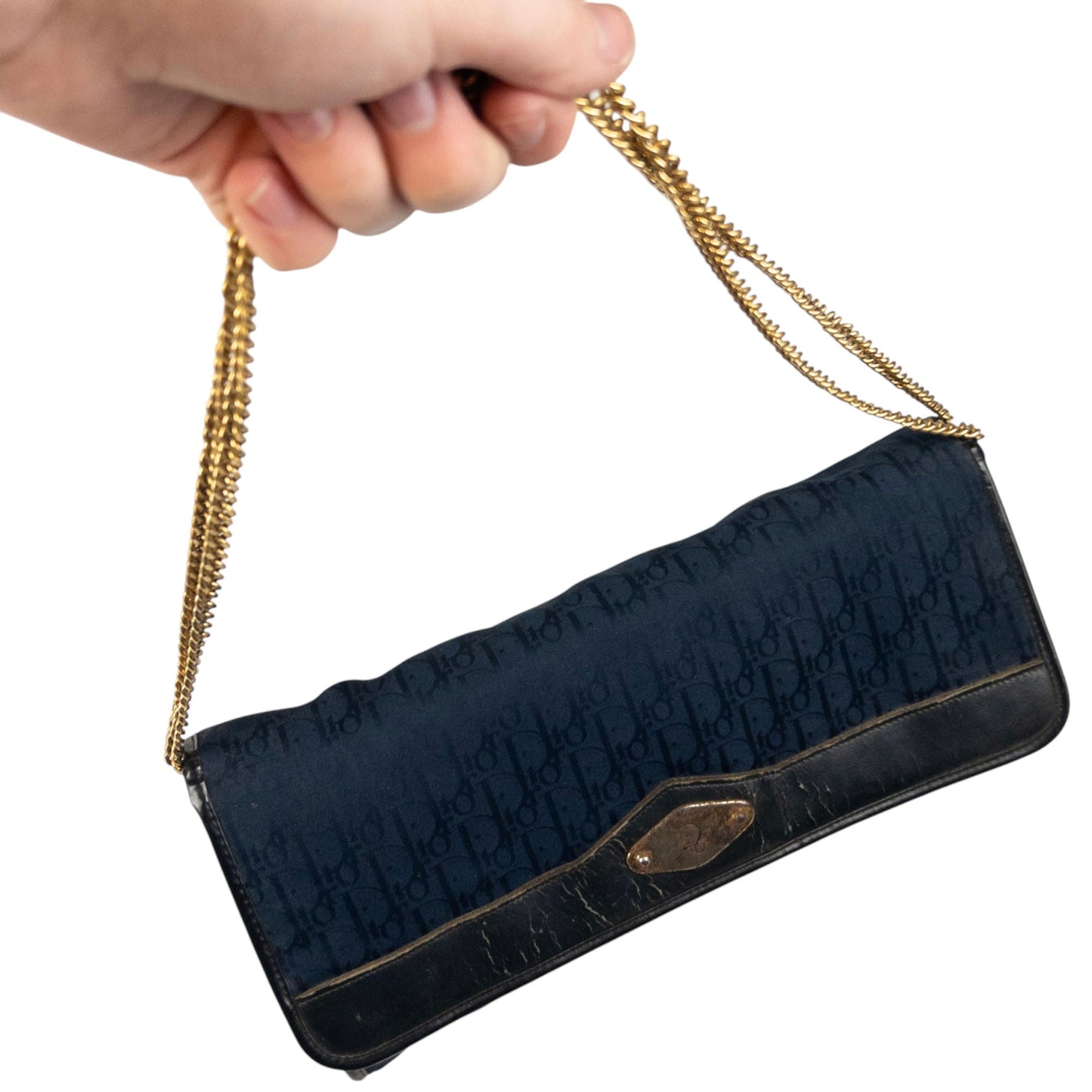 Vintage Dior Monogram Shoulder Bag