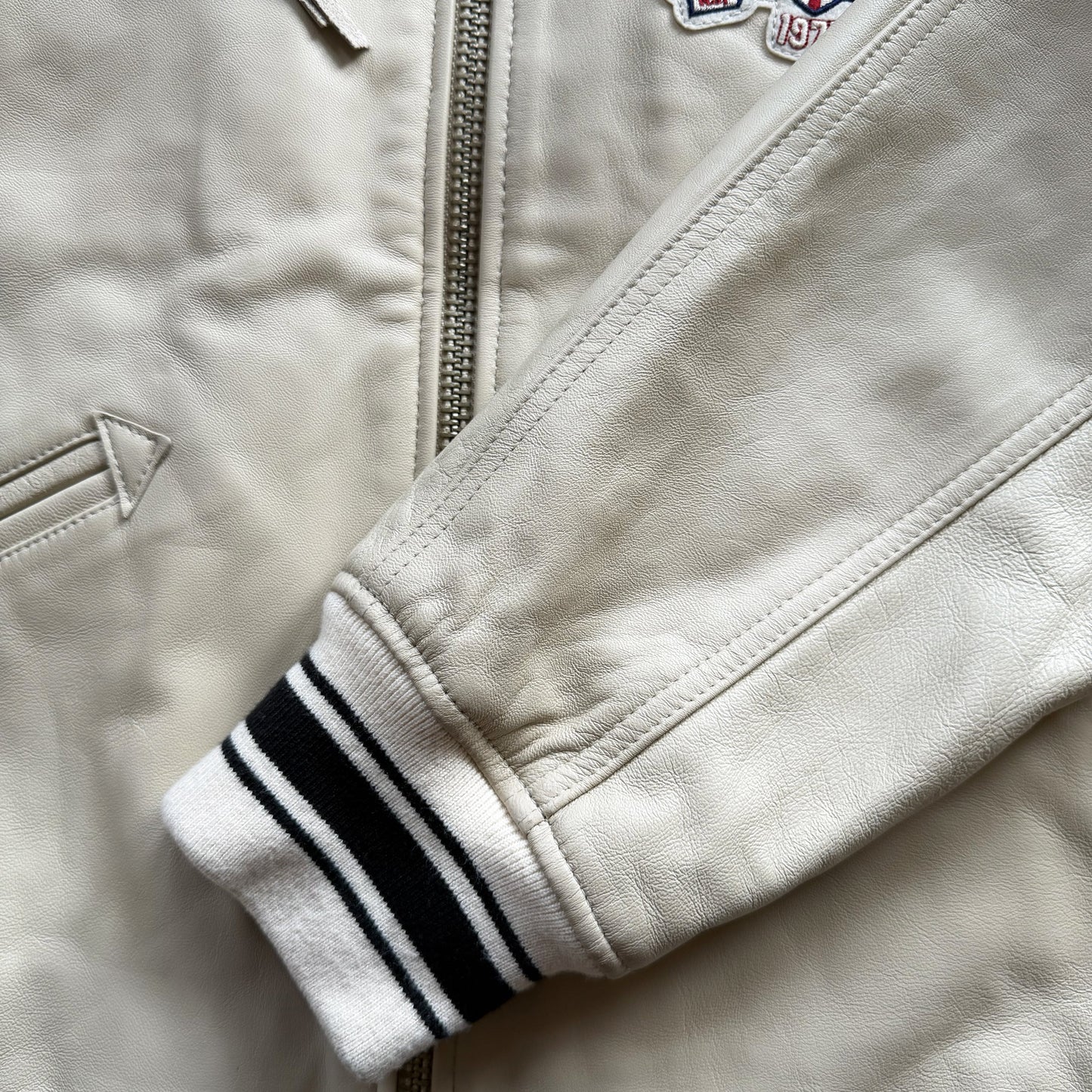 Avirex USA 'Icon' Leather Varsity Jacket - XL