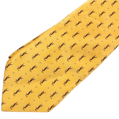 Vintage YSL Yves Saint Laurent Monogram Silk Tie
