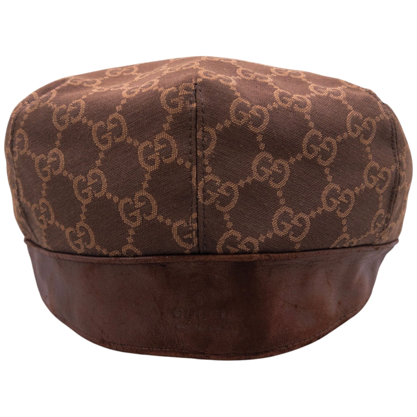 Vintage 2000s Gucci Monogram Flat Cap Size L | O/S, Brown