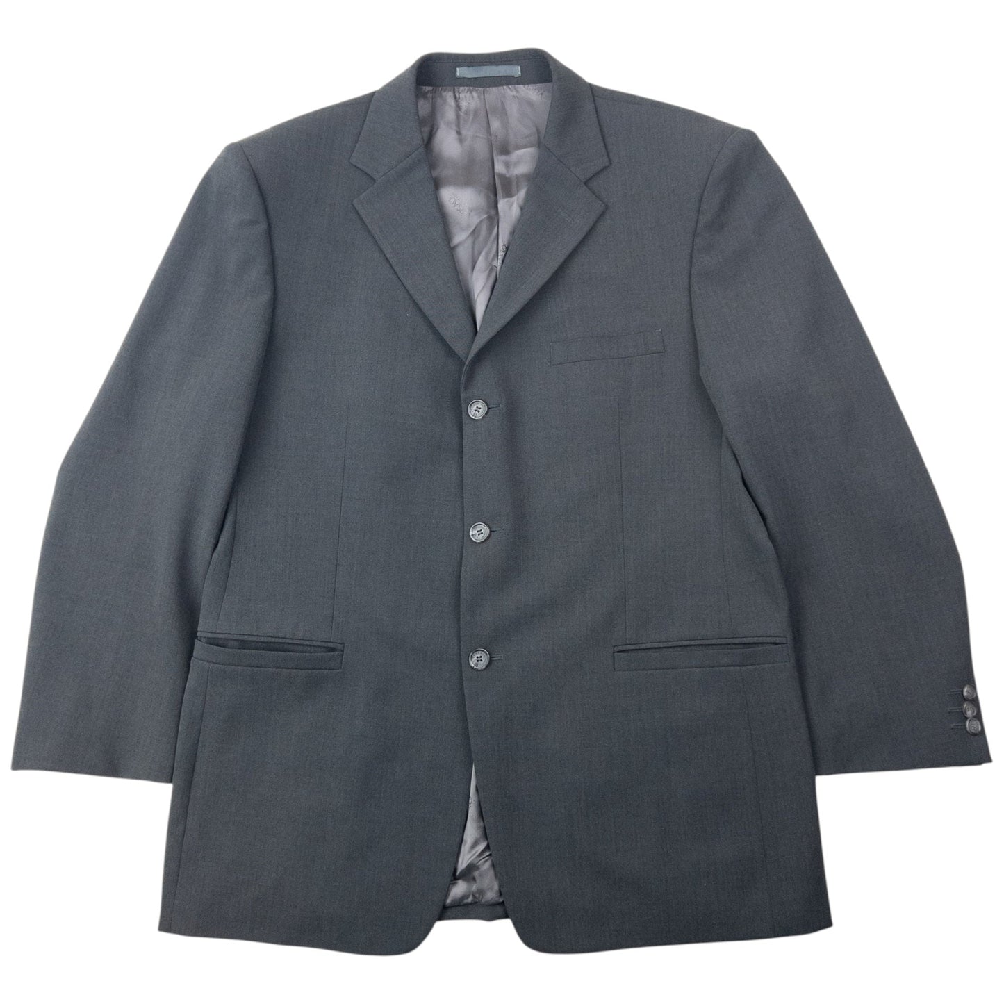 Vintage 2000s Versace Collection Jacket & Trousers Suit Set Size XL | XL, Grey