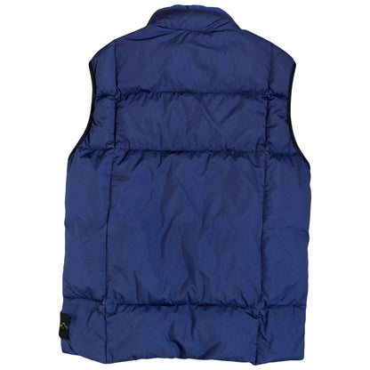 Stone Island AW/18 Crinkle Reps Down Puffer Gilet In Navy (L) | Navy, Navy