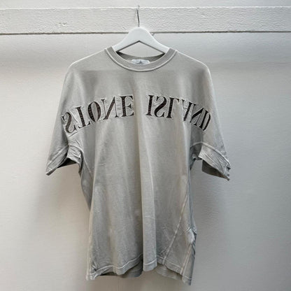 Stone Island Logo T-shirt in light grey (S) | Small, Grey